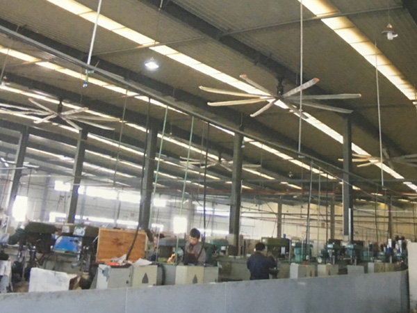 工業大吊扇安裝實例